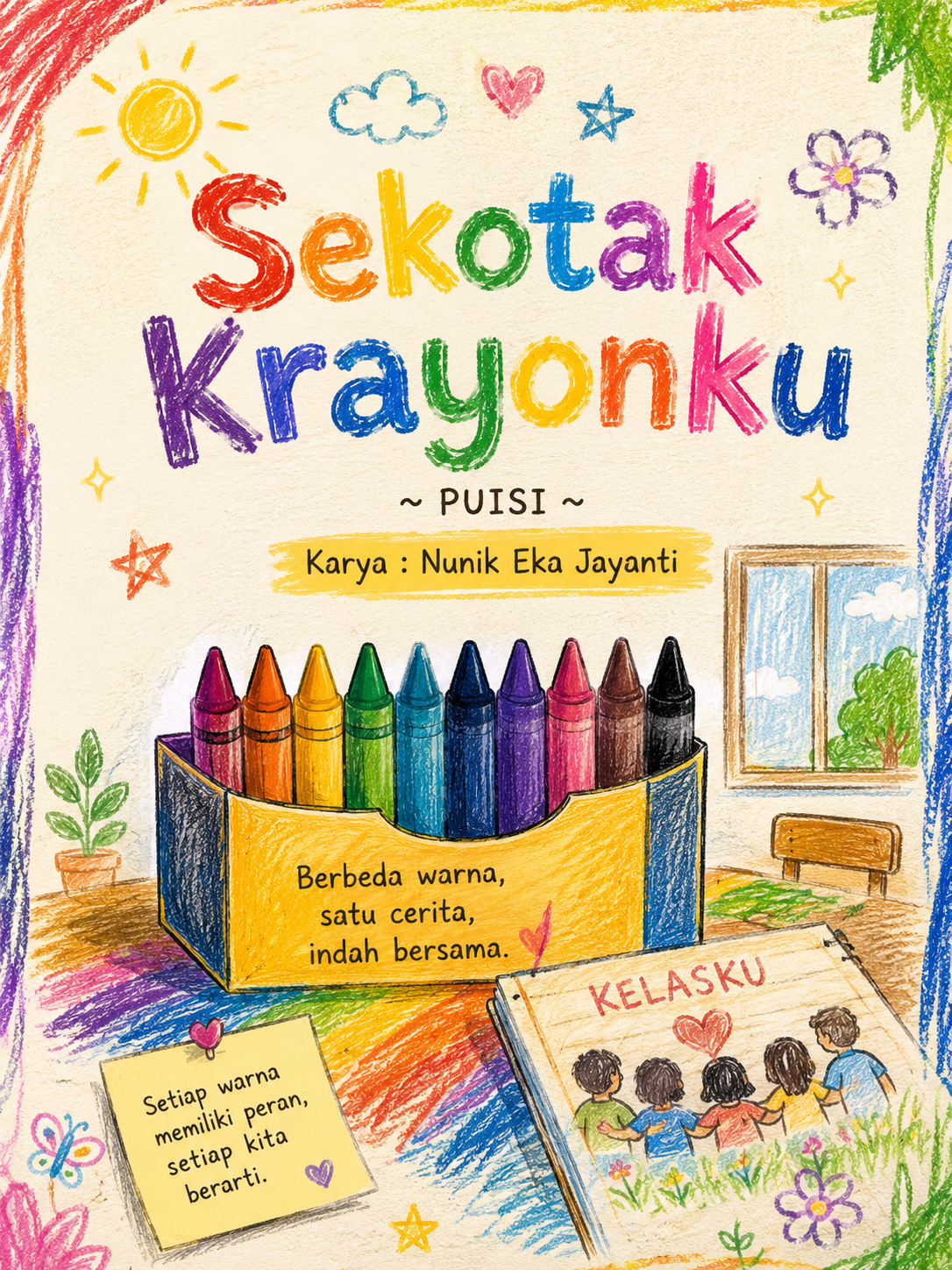 sekotak krayonku